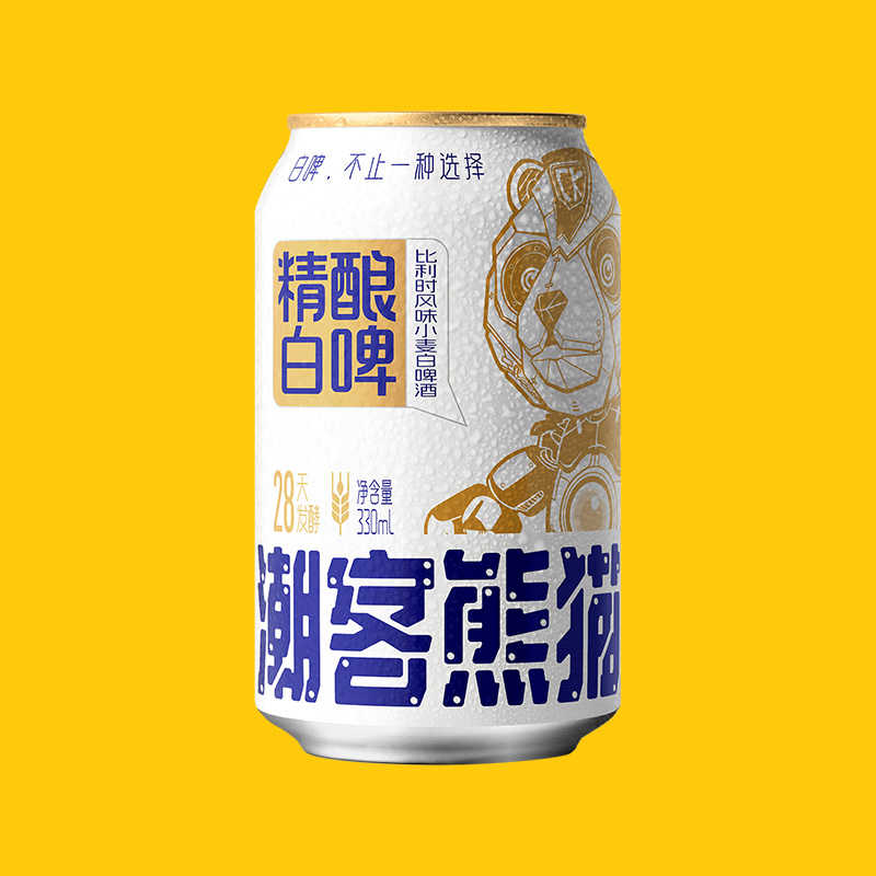 潮客熊猫精酿白啤330ML-原味